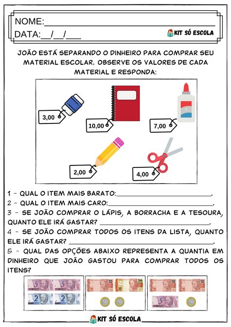 Probleminhas Com Sistema Monetário - Problemas Com Sistema Monetário - NAZAEDU