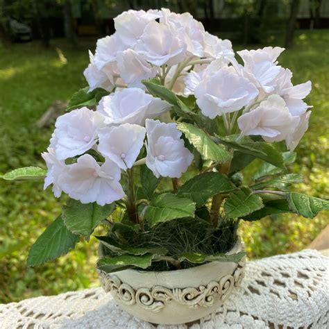 Гортензия из холодного фарфора в интернет-магазине Ярмарка Мастеров по ...