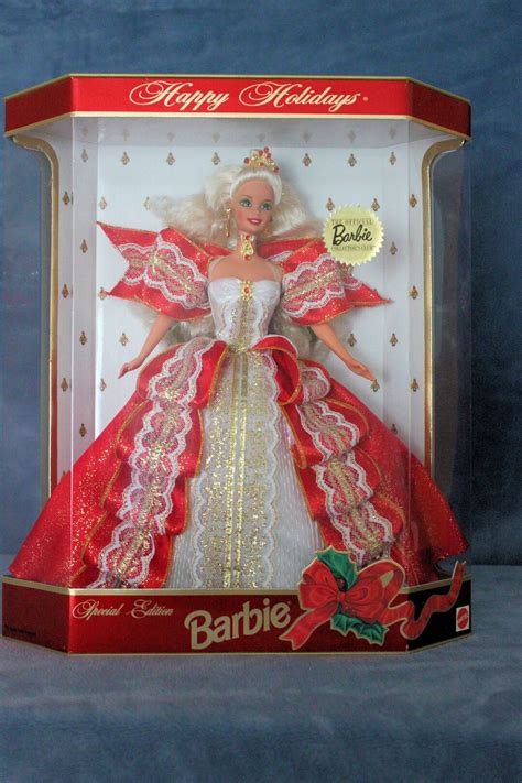 Vintage Happy Holidays Barbie Doll Blonde Nrfb Etsy