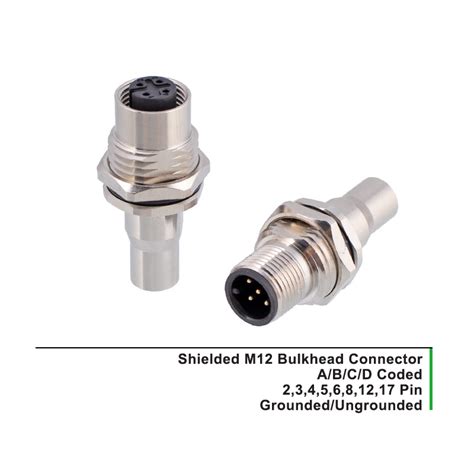 Shielded M Bulkhead Connector Panel Mount Shine Industry