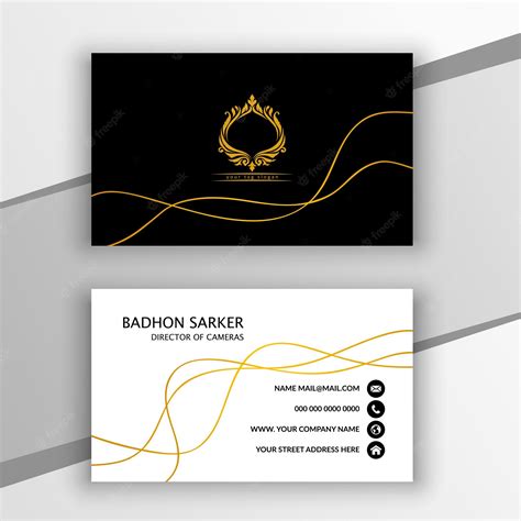 Premium Vector Freepik Business Card Mockup