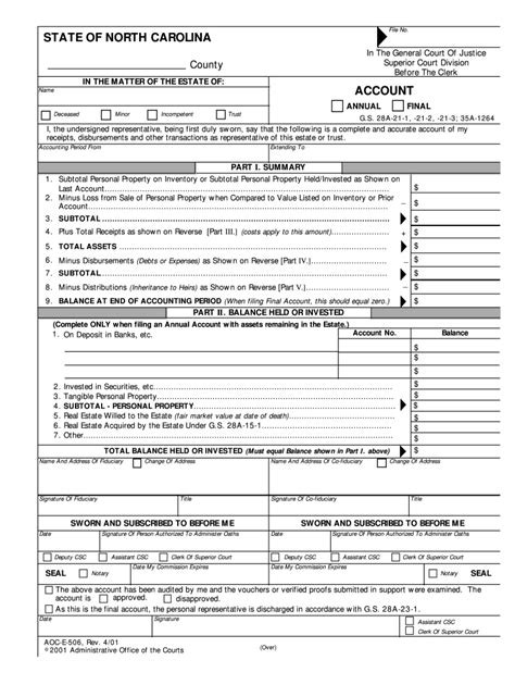 how to file a 50c in nc