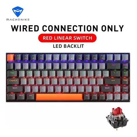 Teclado Mec Nico Machenike K A B Hot Swap Rgb Red Switch Estoque Nacional Shopee Brasil