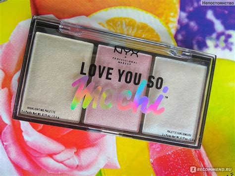 Палетка хайлайтеров NYX Professional Makeup Love You So Mochi ...