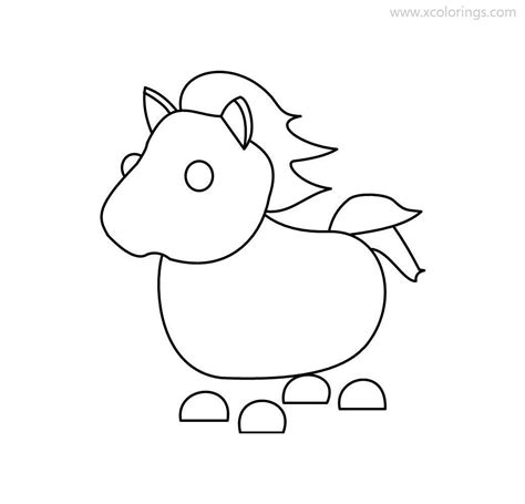 Evil Unicorn Coloring Pages Adopt Me Bellajapapu