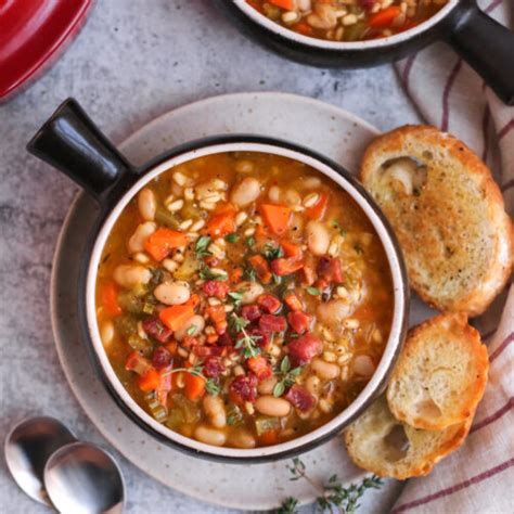 Great Northern Bean Soup With Barley