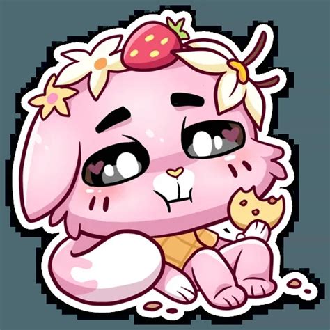 Клубничная Ванилька Telegram stickers