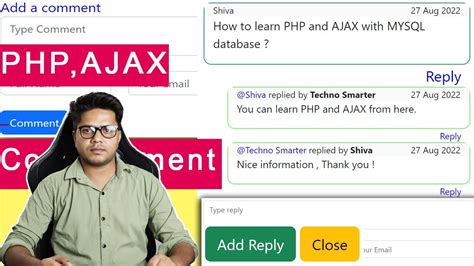 Comment And Reply System In Php Ajax With Mysql Database Comment Form Using Php Jquery