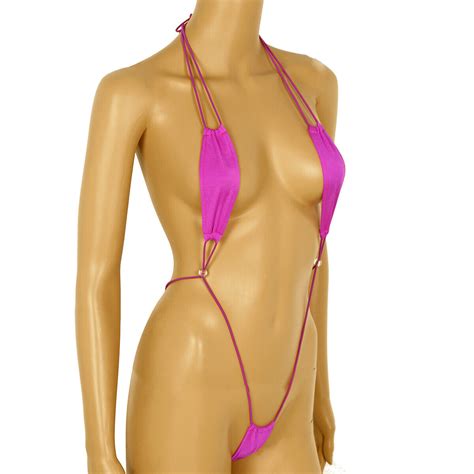 Buy One Piece Women Sexy Sling Shot Micro Bikini Thong G String Monokini Swimsuit Online At