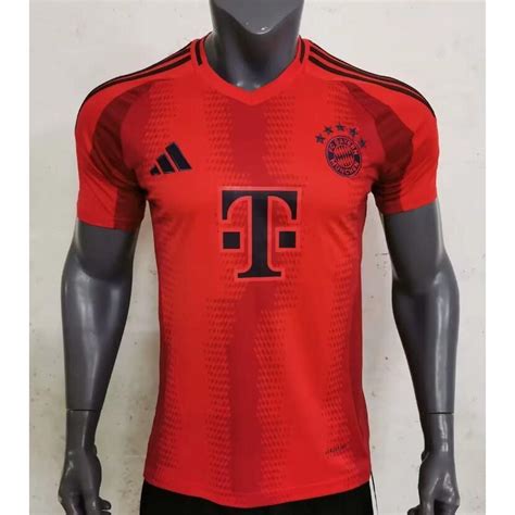 Bayern Munique Camisa Vermelha De Futebol Em Casa Escorrega