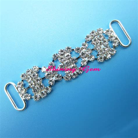 Strass Flower Applique Crystal Buckle Bikini Connector For Wellnessbikini Bcs Shining Gem