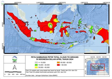 Informasi Sambaran Petir Bulan April 2024 Bmkg