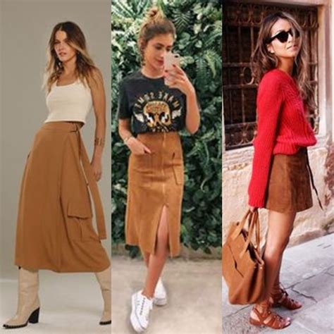 Saia Caramelo Combina Com Que Cor De Blusa - Moda na Cor de Caramelo: Tendência em Alta · Anatomia de uma leitora ...