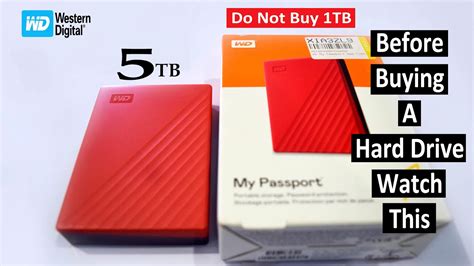 WD 5 TB External Hard Disk Drive With 5 TB Cloud Storage Red Compact ...