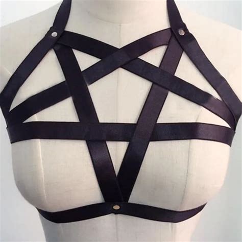 New Sexy Alluring Women Hollow Star Harness Beach Bikini Elastic Body Necklace Summer Bra