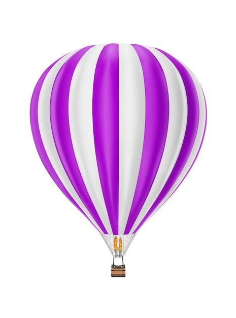 Premium Photo Hot Air Balloon Purple Stripe