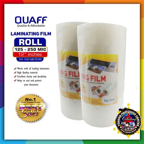 Roll Inches Quaff Laminating Film Microns And Microns