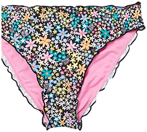 Snapklik Hobie Girls Flounce Bralette Bikini Top Hipster Bottom Swimsuit Set