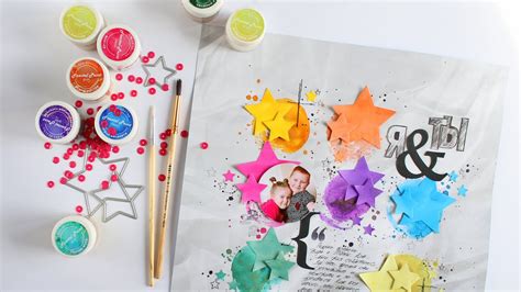 Яркая страничка / Сухие краски / Мастер класс / Скрапбукинг - YouTube