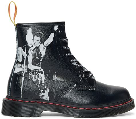 Dr Martens Black Sex Pistols Edition Boots Ssense