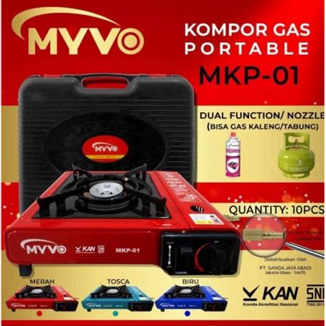 Jual 2000gr T687 KOMPOR PORTABLE PAKET GAS PORTABLE HI COOK