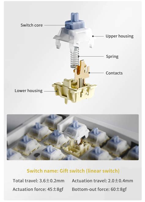 Ajazz Aks Mechanical Keyboard Customized Alice Ergonomic Hot Swap Ajazz Official Store