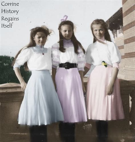 Colorized Photo Of Grand Duchesses Olga Right And Anastasia Left