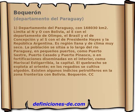 Boquer N Departamento Del Paraguay