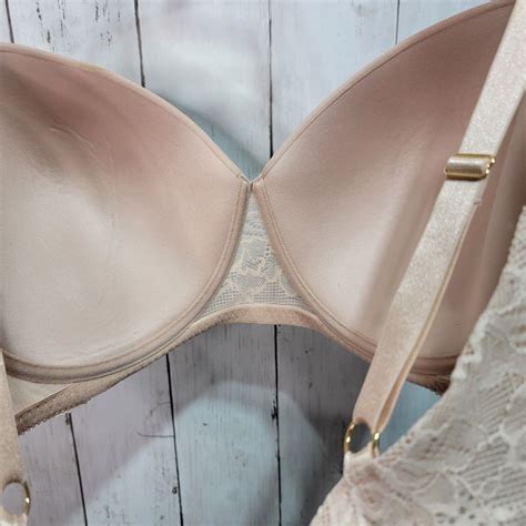 Third Love Nude Graphic Lace Demi Bra Size F Underw Gem