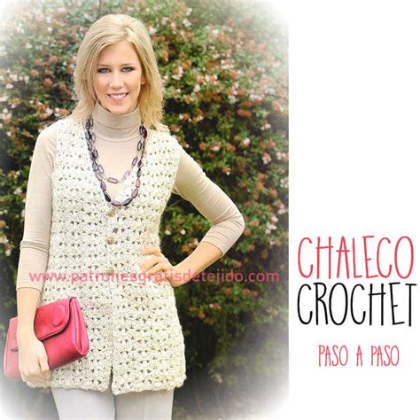 Chaleco Cl Sico Al Crochet Moldes Y Paso A Paso