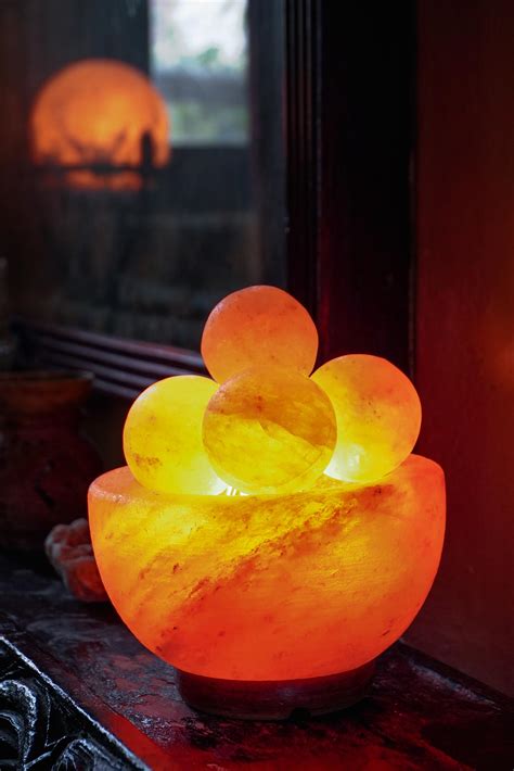 Himalayan Crystal Salt Lamp Bowl With Rocks Sos Organics