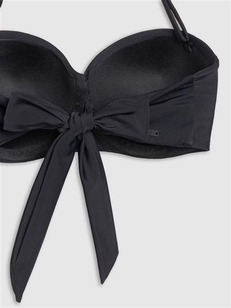 Góra od bikini damska czarna F Odzież obuwie i akcesoria sportowe