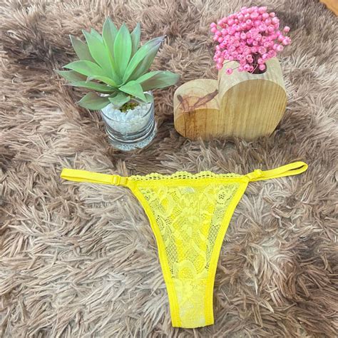 Kit C 10 Unidades De Calcinha Fio Dental Regulagem Lingerie Sexy Shopee Brasil