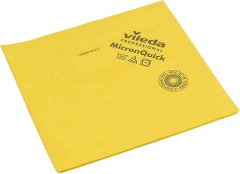 Vileda Micronquick Lot De Chiffons En Microfibre Jaune X