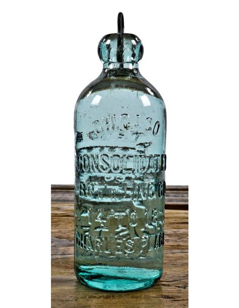 Rare Original And Completely Intact C 1880 S Blue Aqua Glass