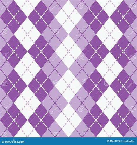 Dashed Argyle In Purple And White Stock Vector Illustration Of Purple