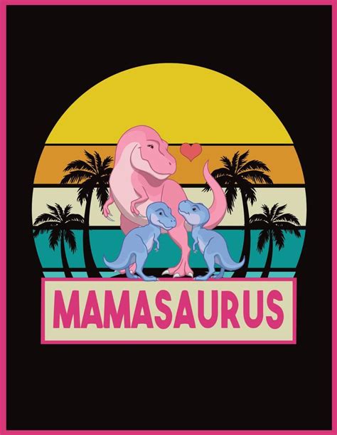 Mama Saurus Poster 8567722 Vector Art At Vecteezy