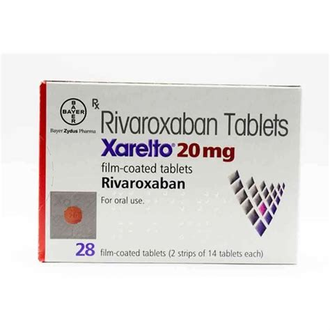 Xarelto Rivaroxaban Tablets 20 Mg At Rs 2200 Box In Nagpur ID