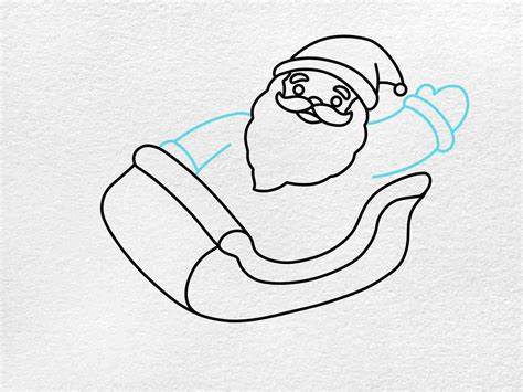 How to Draw Santa in His Sleigh - HelloArtsy