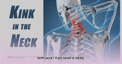 how to get a kink out of your neck