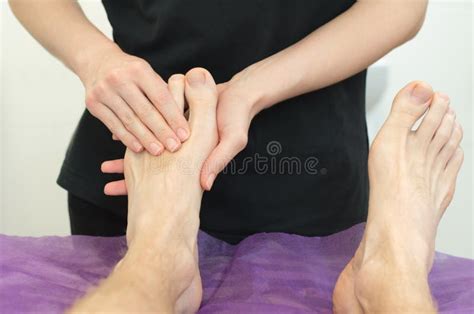 Masseuse Makes Massage To A Alluring Brunette Stock Image Image Of Model Girlfriends