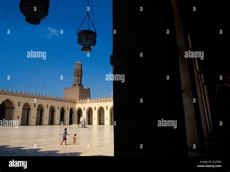 Egypt Cairo Al Hakim mosque at Cairo Stock Photo - Alamy