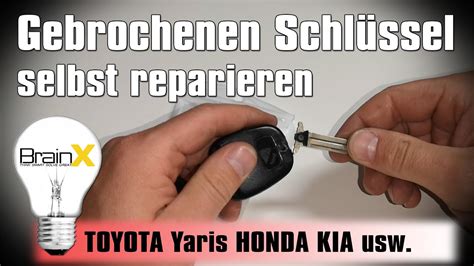 Auto Schlüssel Reparieren Smart Key Toyota Yaris Honda Funk Schlüssel Youtube