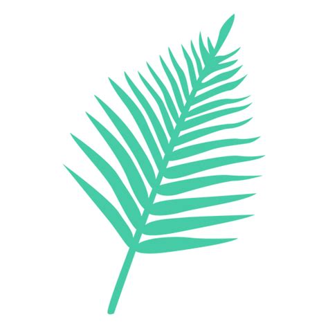 Diseño Png Y Svg De Silueta Tropical De Hoja De Palma Para Camisetas