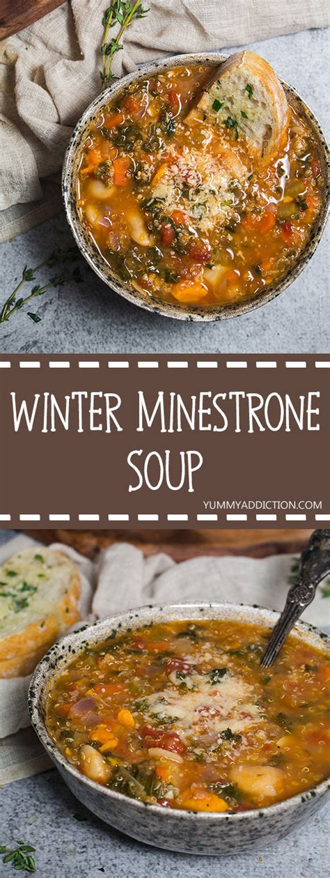 Winter Minestrone Soup Packed With Veggies Yummy Addiction