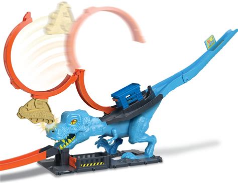 Hot Wheels City T Rex Chomp Down Loop Med En Legebil HKX42