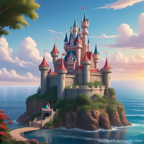 disney princess ariel crying wears very micro bikini in the dark prison scene プロンプト Stable