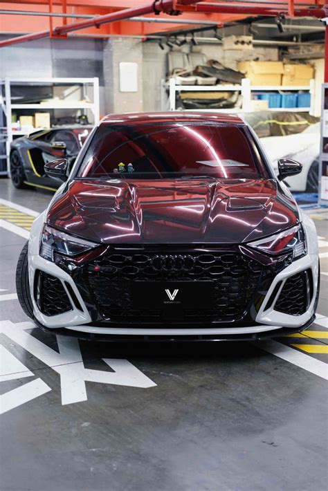 Audi RS3 8Y aftermarket parts - Ventus Veloce Real Carbon Front Lip ...