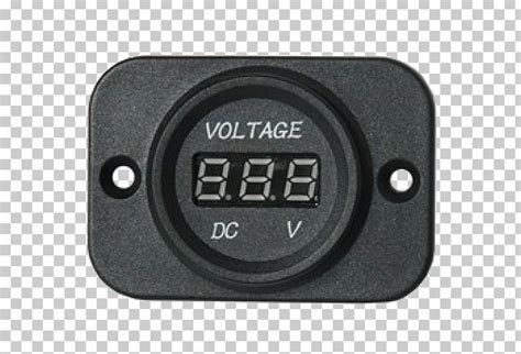 Gauge Voltmeter Car Battery Charger Electric Potential Difference Png