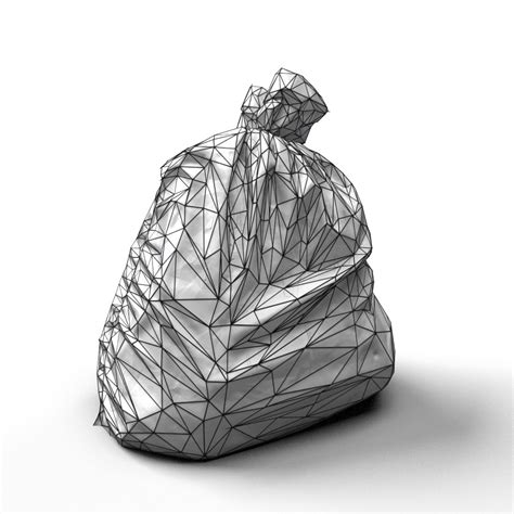 how to draw a trash bag